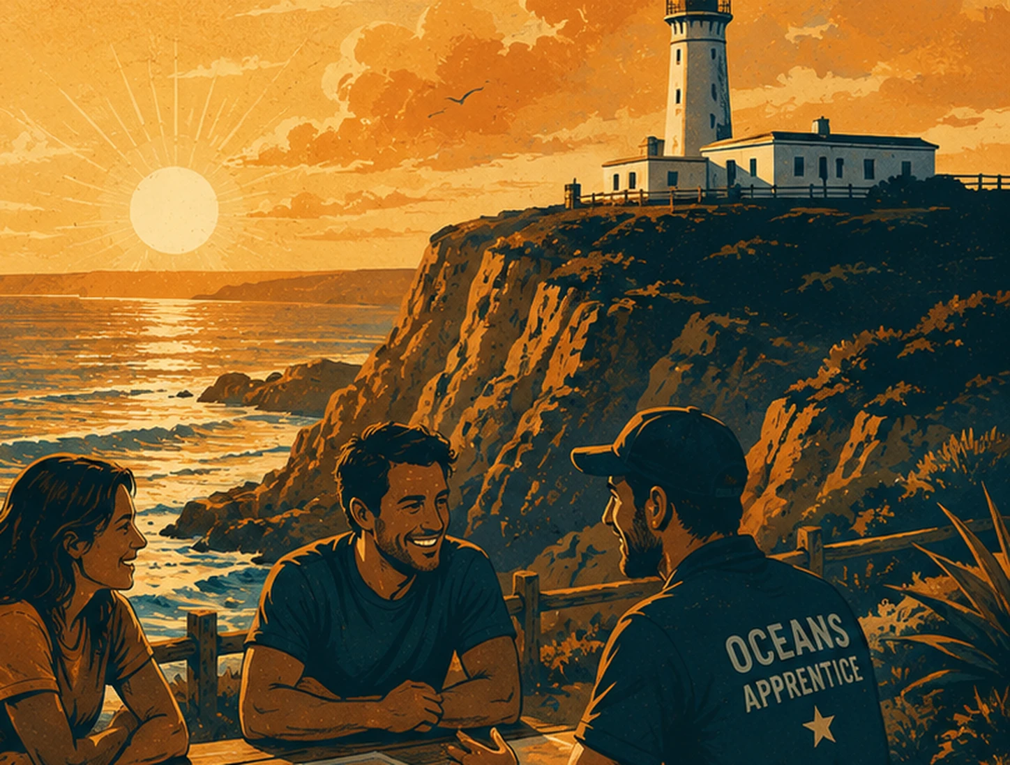 Vintage-style photographer and journalist documenting the Portuguese coast for a destination story